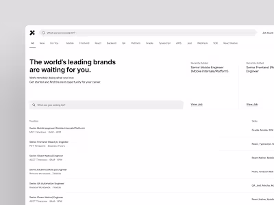 X-Team Hiring Platform - Concept Redesign