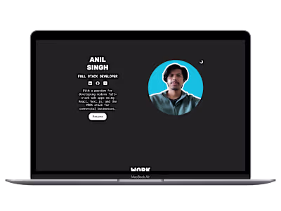 Modern & Minimalist Portfolio Website