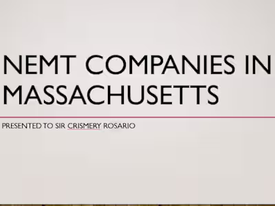Research on NEMT  companies in Massachusetts USA