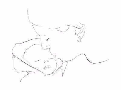 A sweet moment immortalized in