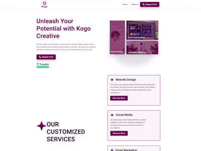 Website design kogo Creative