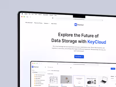 AI Integrated Cloud Storage - Landing Page