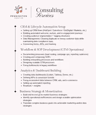 Shifting my focus into the freelance and consulting world. I...