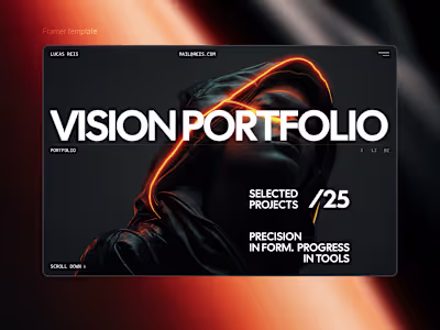 Lurais Framer Portfolio Template Development