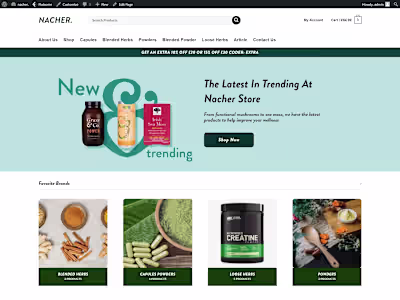 Nacher E-commerce Website
