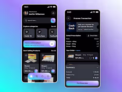 Pharmacy App Concept Clean Design for Better User Experience...