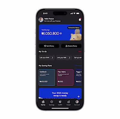 Piggyvest redesign
I gave piggyvest a