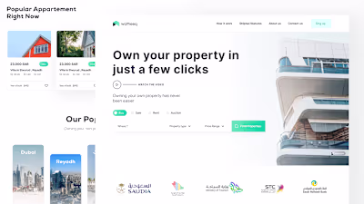 Watheeq Website Design: Intuitive Design Meets Dream Homes