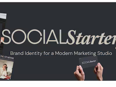 Bold Editorial Brand Identity for a Social Media Agency