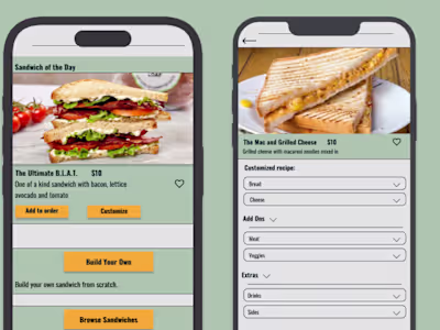 Local food truck app - 'Any wich way'