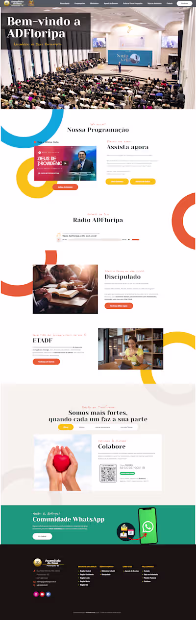 Assembly of God Church Website (Florianópolis /Brazil)