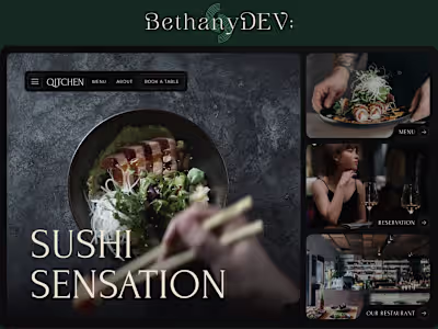 Premium Restaurant Website for a Prague-based business