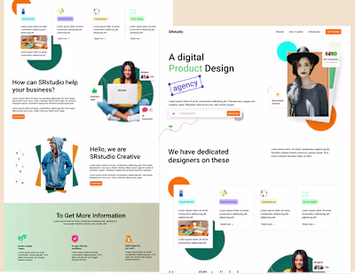 Digital Agency Landing Page Design