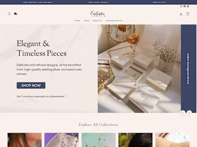 Revamping Celestic Jewels' Shopify Store