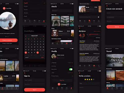 Travelisto UI Kit Dark Version Update