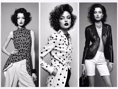 High Fidelity AI Fashion Synthesis: Monochrome Archival Series