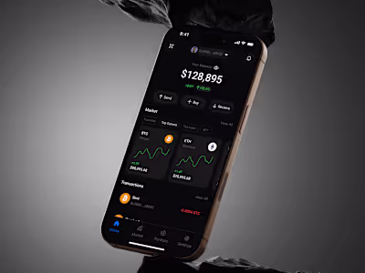 Crypto trading Mobile App design