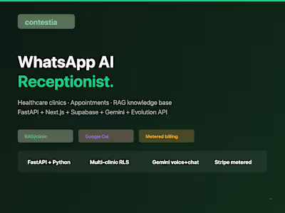 Contestia — WhatsApp AI Receptionist