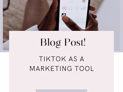 Tiktok as a marketing tool.
