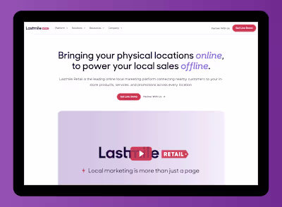 Lastmile Retail: Web Design & Webflow Development