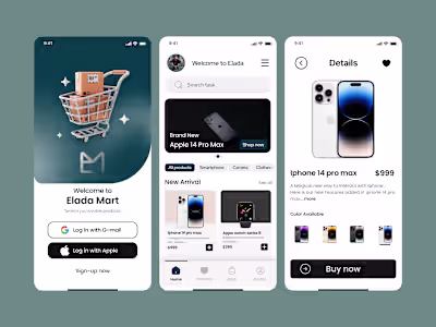 Elada Mart UI Design