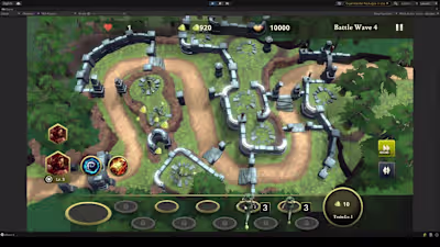 Multiplatform tower defence game