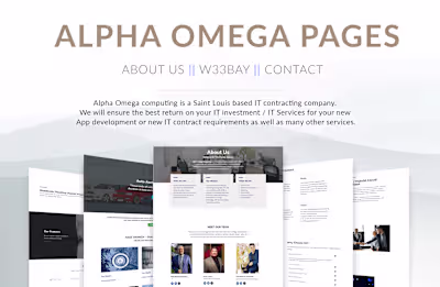 Website for "Alpha Omega Computing LLC"