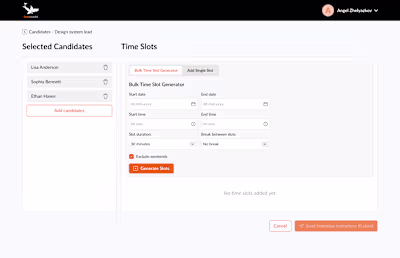 Talent recruiting management system