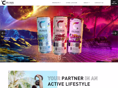 Celsius.com | Custom WordPress Theme Development