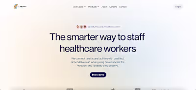 Clipboard Health Landing Page Redesign