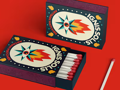 Ignis Solis Matches Packaging Design