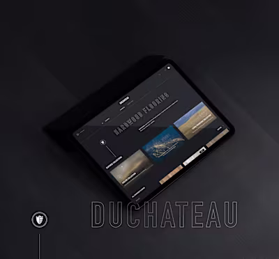 Duchateau — Cinematic UI for a Luxury Interior Brand