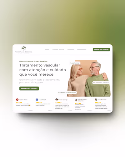 
Landing page redesign for a vascular surgeon