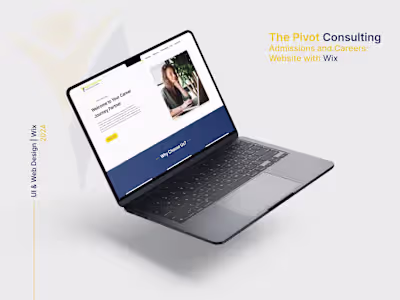 The Pivot Consulting - Website creation in Wix