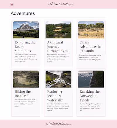 Wanderlust