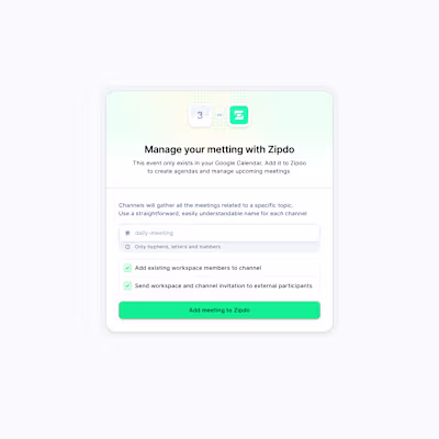 Meeting management component Done for Zipdo We eventually re...