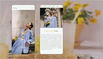 Website for a Food Photographer • UI\UX