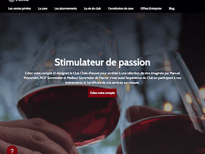 Chais d’œuvre - Club d’amateurs et d’acheteurs de vins