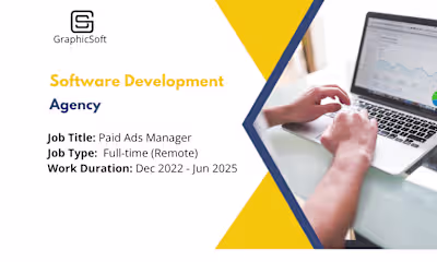 GraphicSoft - Paid Ads Manager (Full Time)- Remote