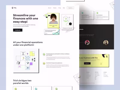 Fintech Landing page