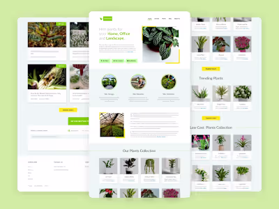 Hire-Plants Landing Page 