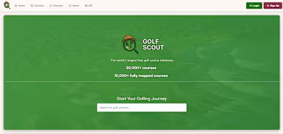 Golf Performance and Course Explorer App Development