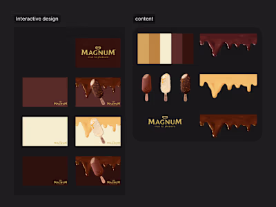 Interactive animation for the Magnum Ice cream brand! :: Behance