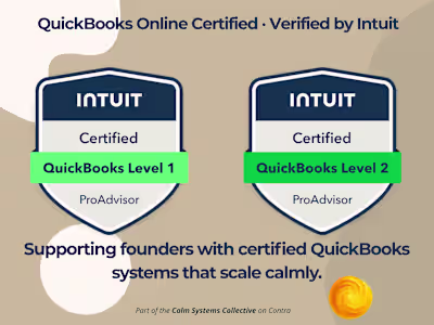 QuickBooks Online Certified · Verified by Intuit