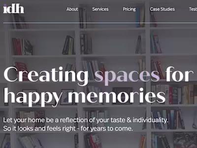 Individually Designed Homes: Website Copy
