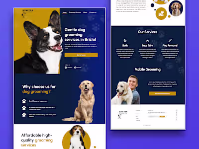 Dog Grooming Service Website
Close the dialog
