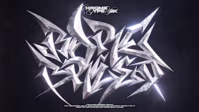 Custom chrome type design