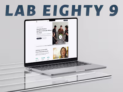 Lab Eighty9 - Framer Business Website Design