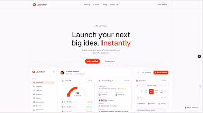 Hero section of my upcoming framer project