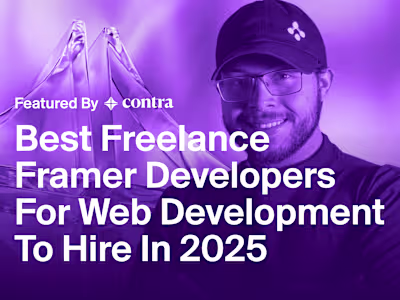 Best Freelance Framer Developer for Web Development in 2025